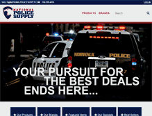 Tablet Screenshot of nationalpolicesupply.com